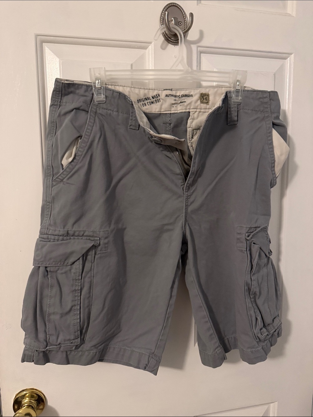 Authentic Cargos Men's Gray Cargo Shorts